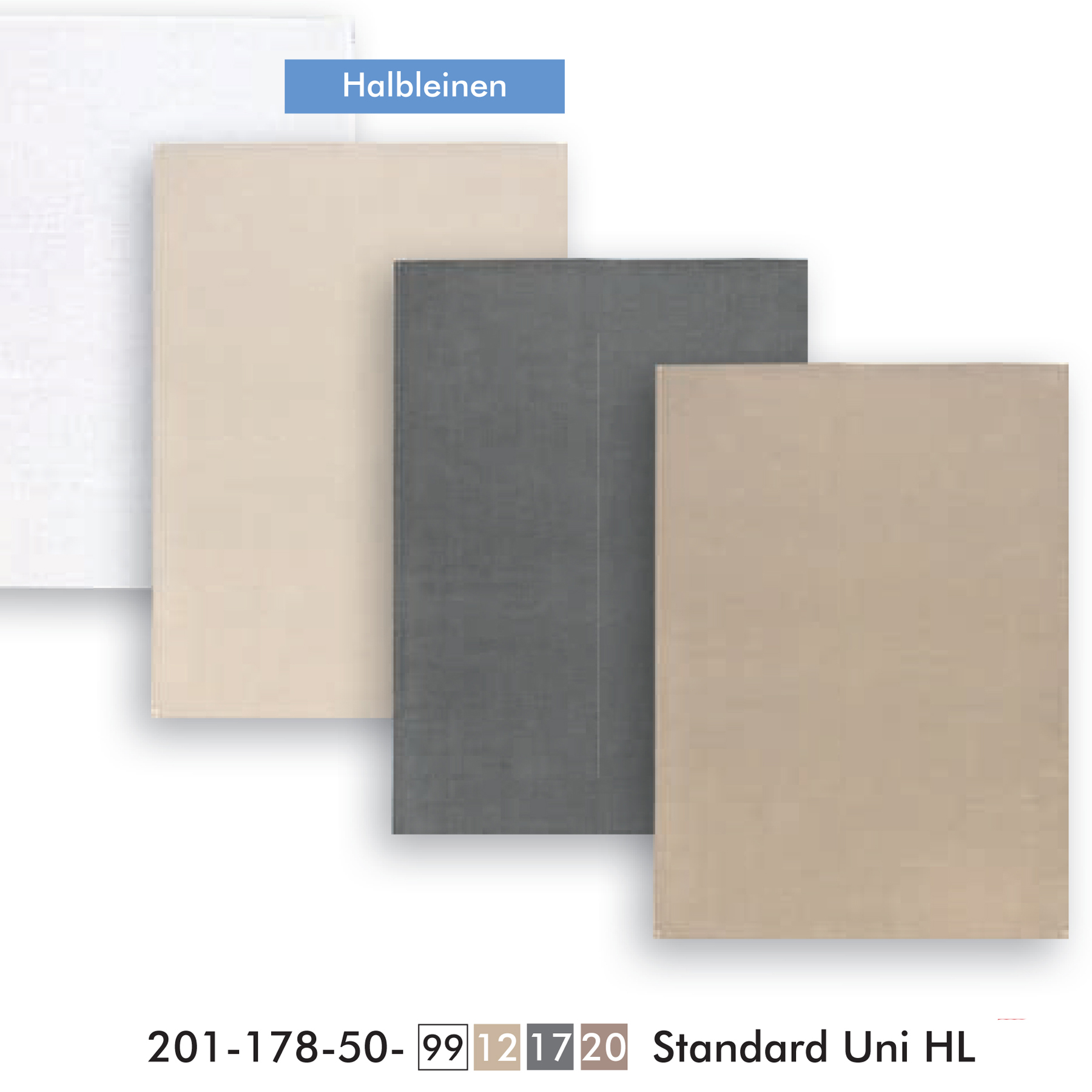 Geschirrtuch - Halbleinen Standard-Uni 50 x 70 cm