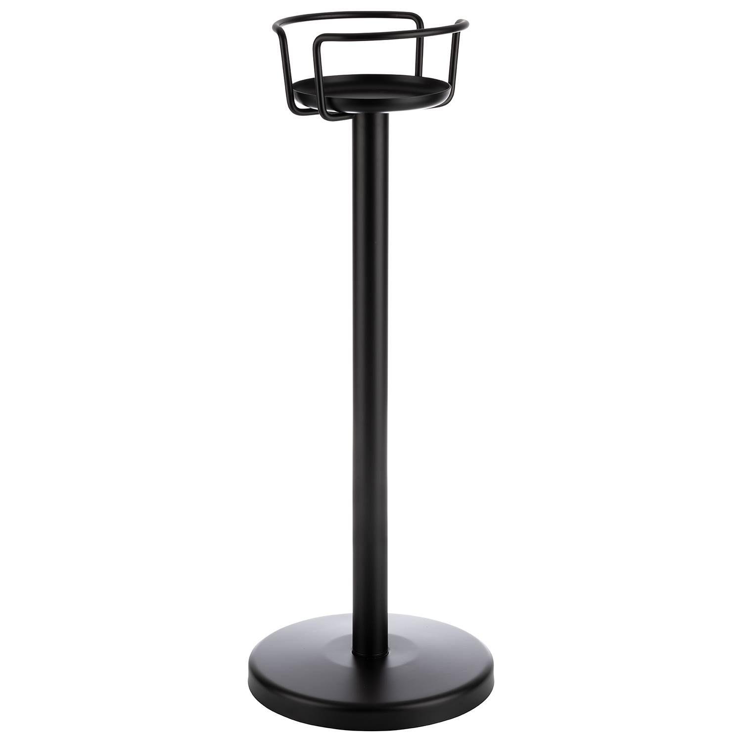Ständer für Wein-, Sektkühler, Metall/ Zinkdruckguss, D: 19,5 / 26,5 cm, H: 71,5 cm, Farbe: schwarz