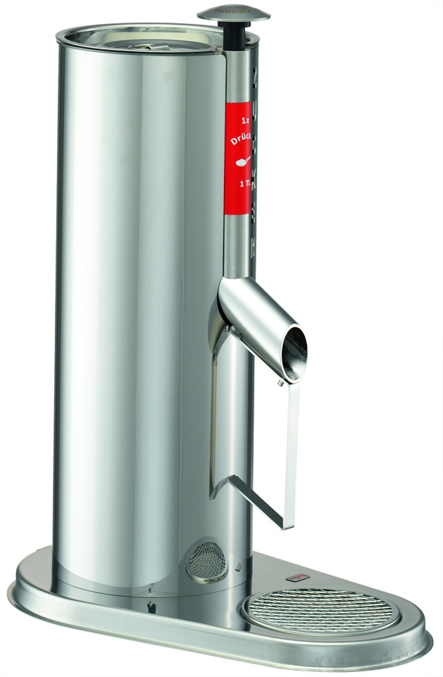 GASTRO Streuzucker-Spender Uno 1 kg, Edelstahlgehäuse, L: 340 mm, B: 208 mm, H: 445 mm