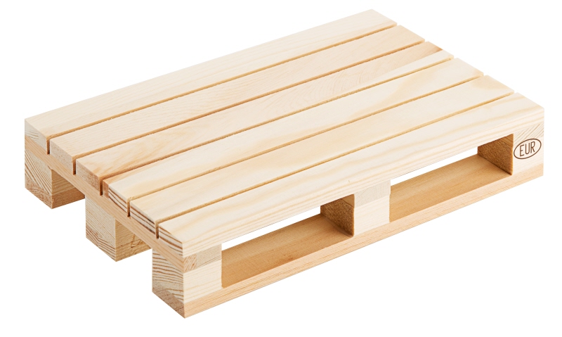 Mini-Holzpalette, naturfarben, 20 x 13 x 3,5 cm