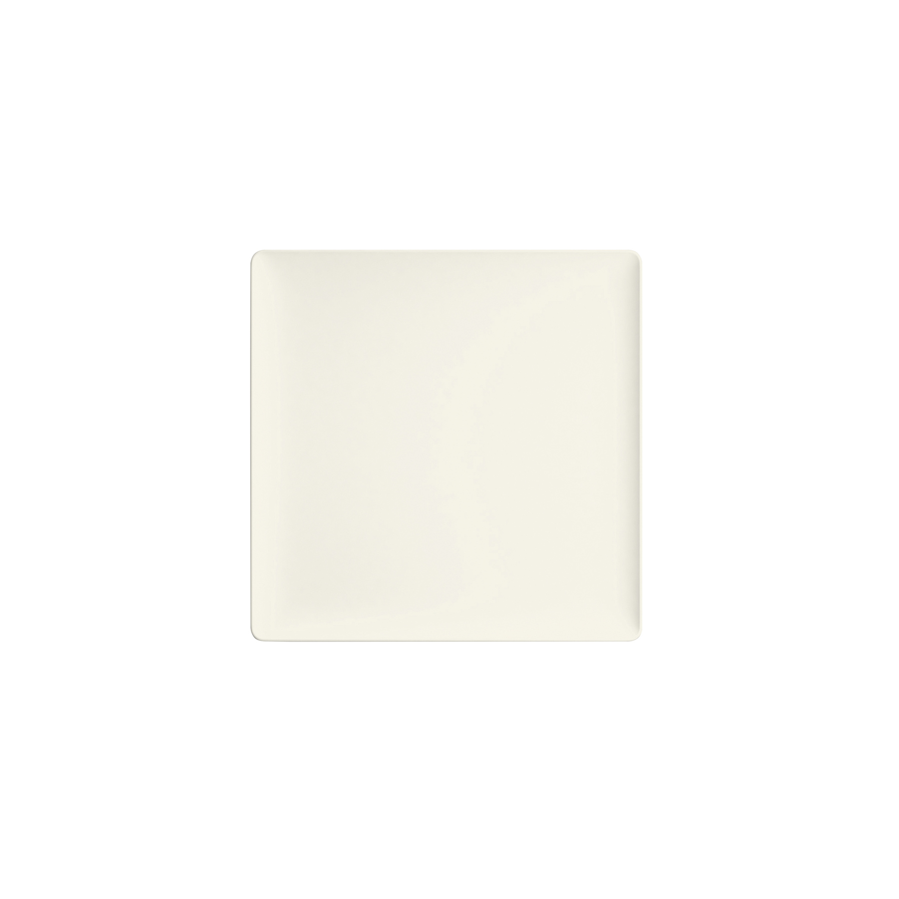 Bauscher, Purity - Teller flach quadratisch Coup, bonewhite, uni, 9 x 9 cm