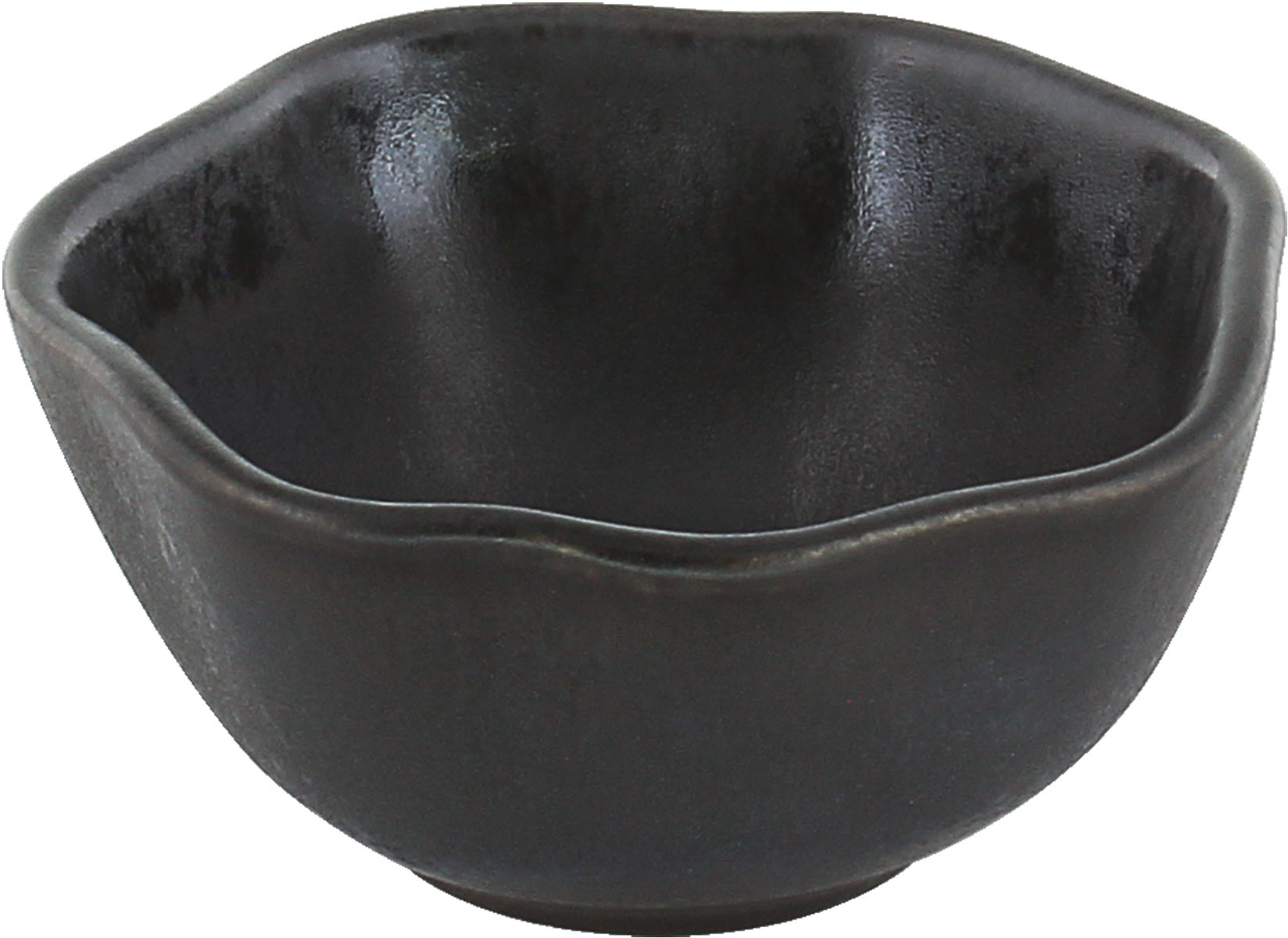 Playground, Steinzeug - NAMI : Schälchen, rund, ebenholzfarben, 8 cm/ 0,07 ltr.