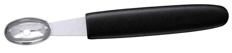 Kartoffelformlöffel, oval, Edelstahl, 3 x 1,8 cm, L: 15 cm