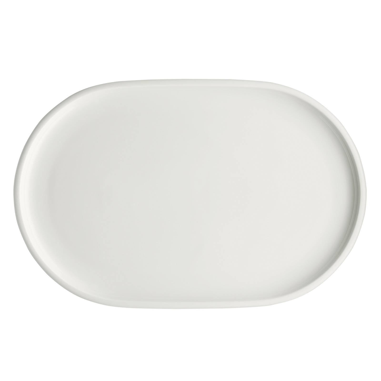 Schönwald, Shiro - Platte oval, coup, uni, weiss, 36 x 23 cm