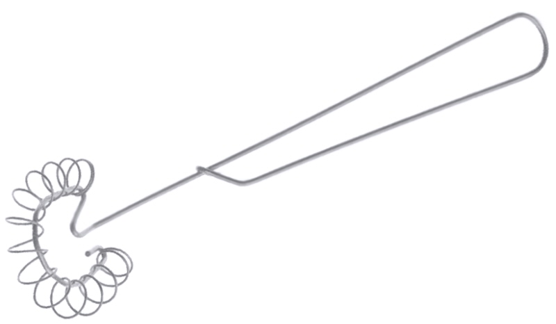 Spiralbesen, Edelstahl, robuste Qualität, L: 29 cm