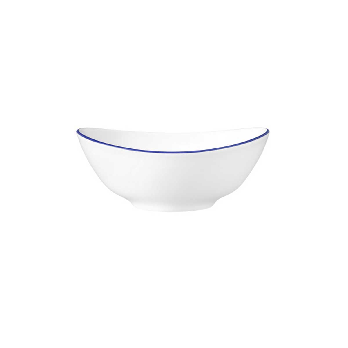 Seltmann Weiden, Modern Life : 10873 Blue Line - Suppen-Bowl oval 5238, 16 cm/ 0,42 ltr.