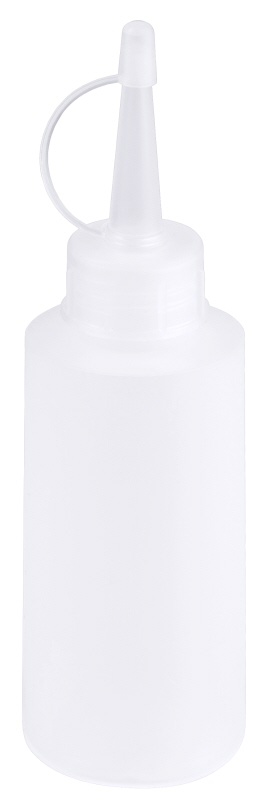 Enghalsflasche, I: 0,12 ltr., D: 4,2 cm, H: 14,5 cm, PE