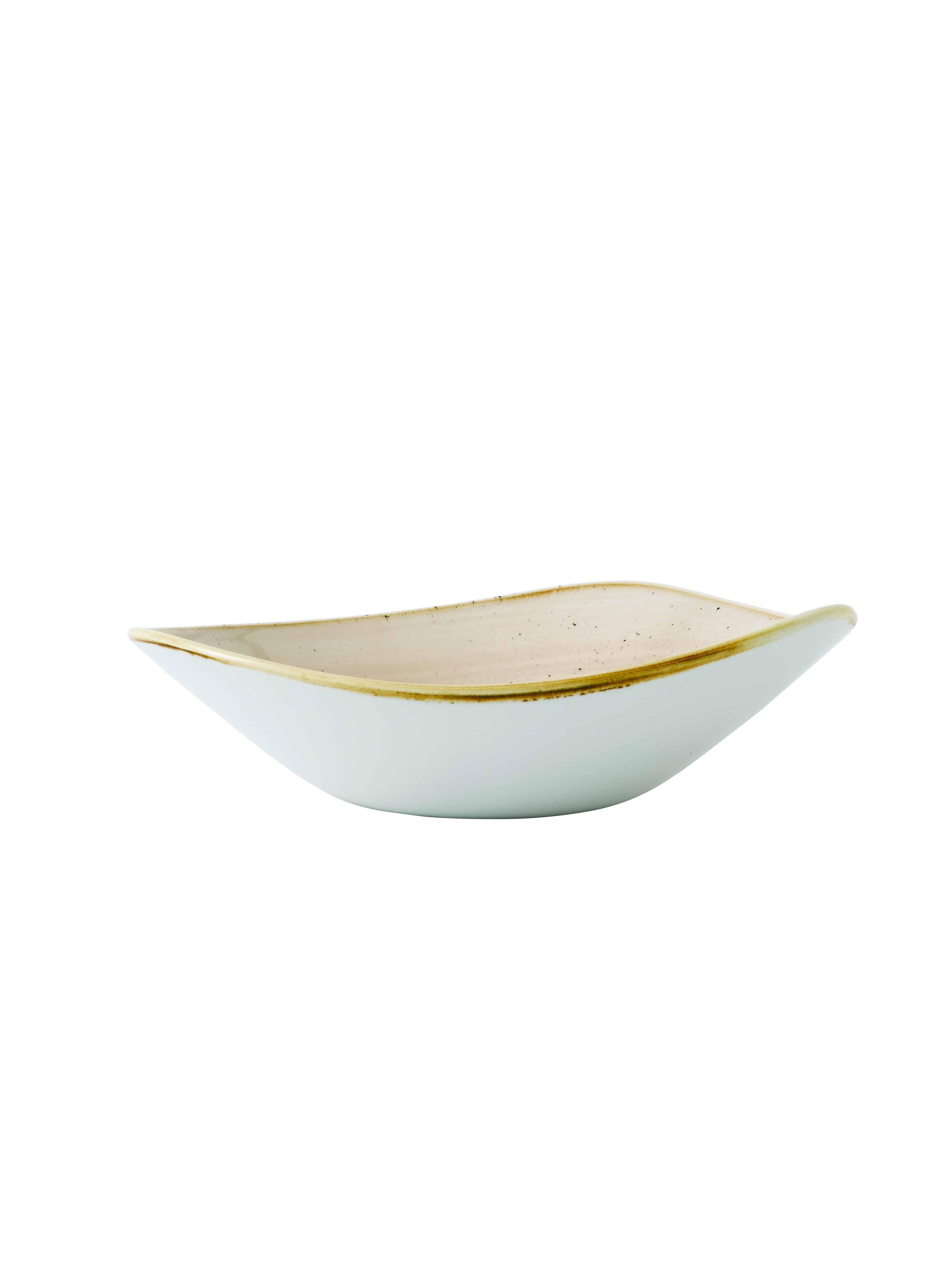 Churchill, Stonecast : Nutmeg Cream - Schale dreieckig, 23,5 cm/ 0,6 ltr.