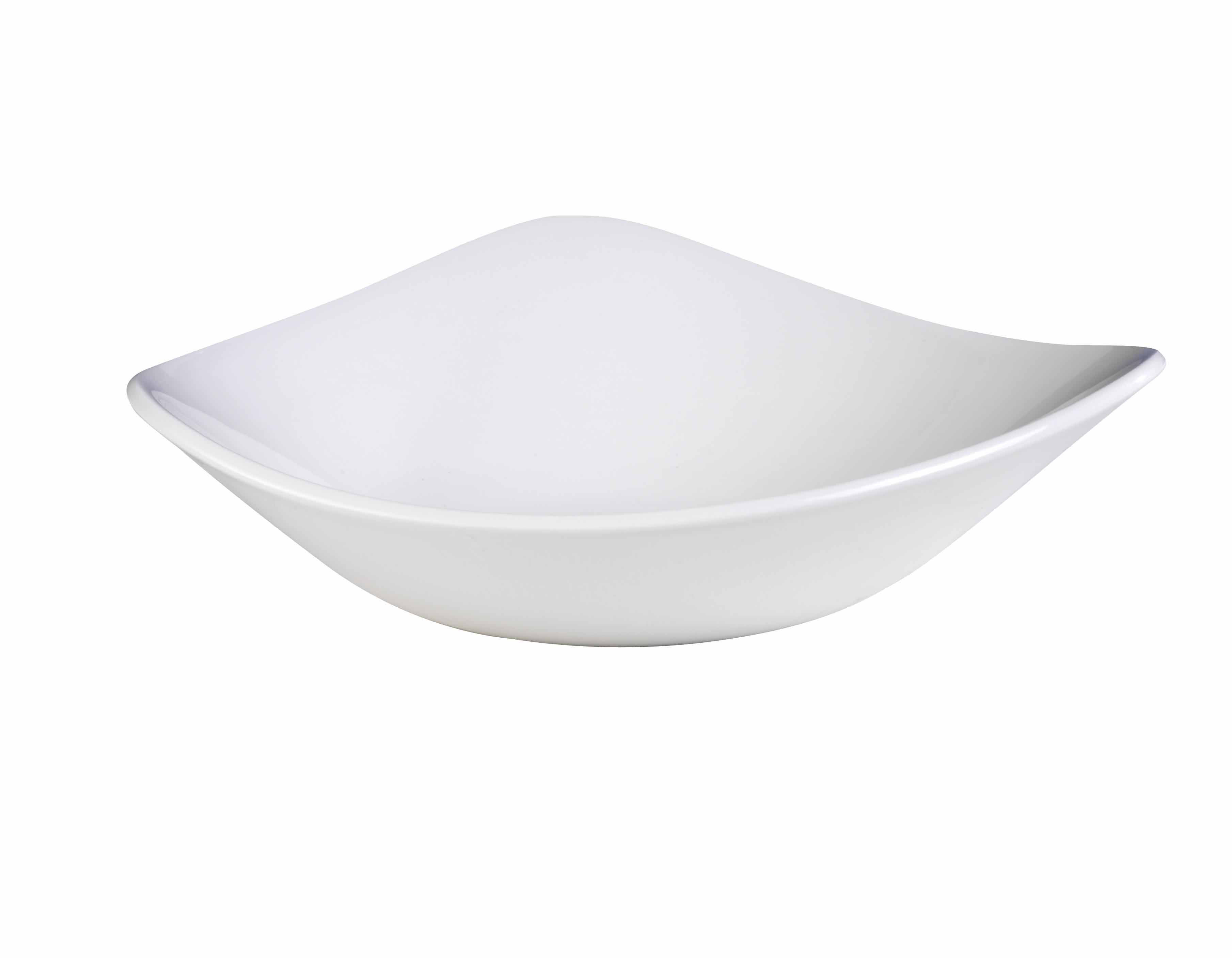 Churchill, Vellum : White Matt Glaze - Schale dreieckig, 23,5 cm/ 0,6 ltr.