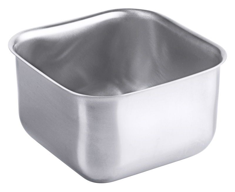 Aufbewahrungsdose, I: 0,5 ltr., 9,5 x 9,5 x 6 cm, Edelstahl