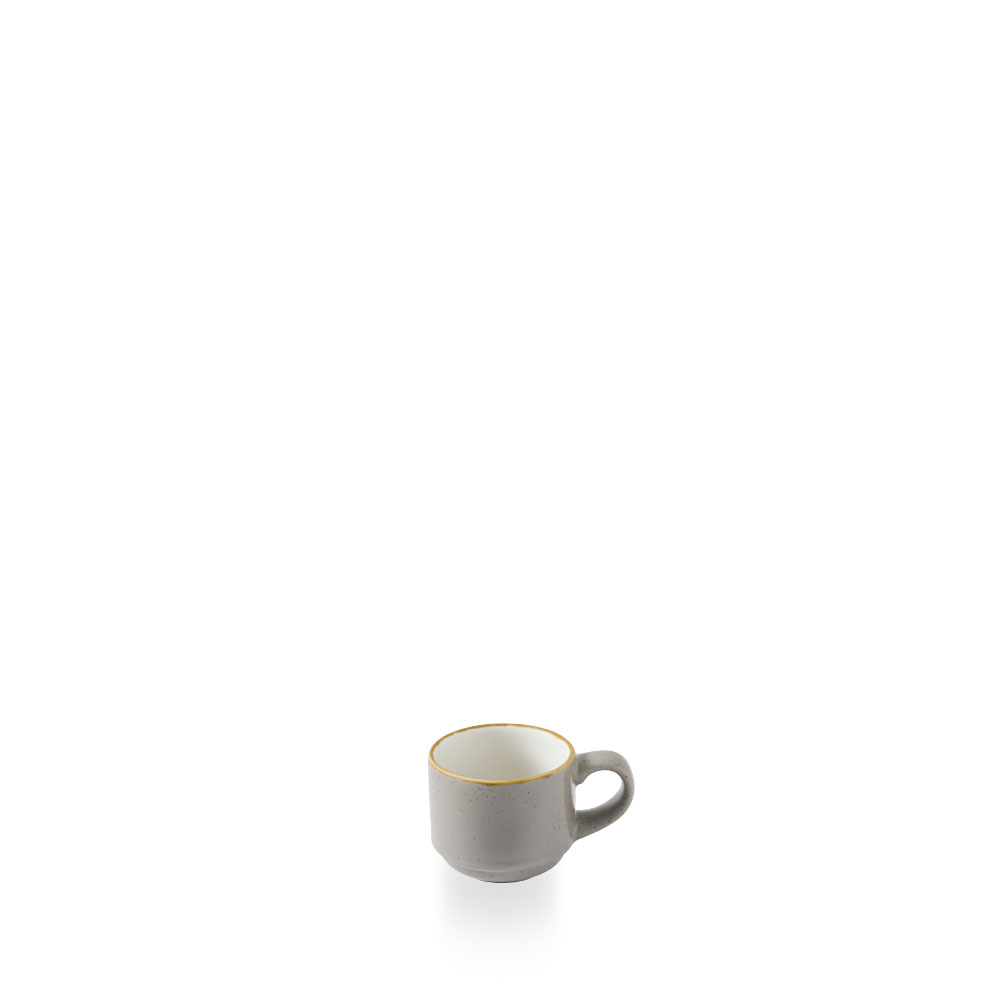 Churchill, Stonecast : Peppercorn Grey - Espresso-Obere stapelbar, 6 x 5,3 cm/ 0,09 ltr.