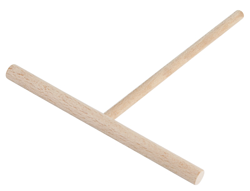 Teigverteiler für Crêpes, Buchenholz, B: 16 cm, Stiel: 19 cm