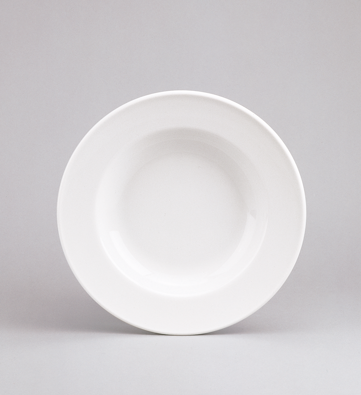 Schönwald, 98 - Teller tief, Fahne, weiss, uni, B/ 23 cm/ 0,35 ltr.