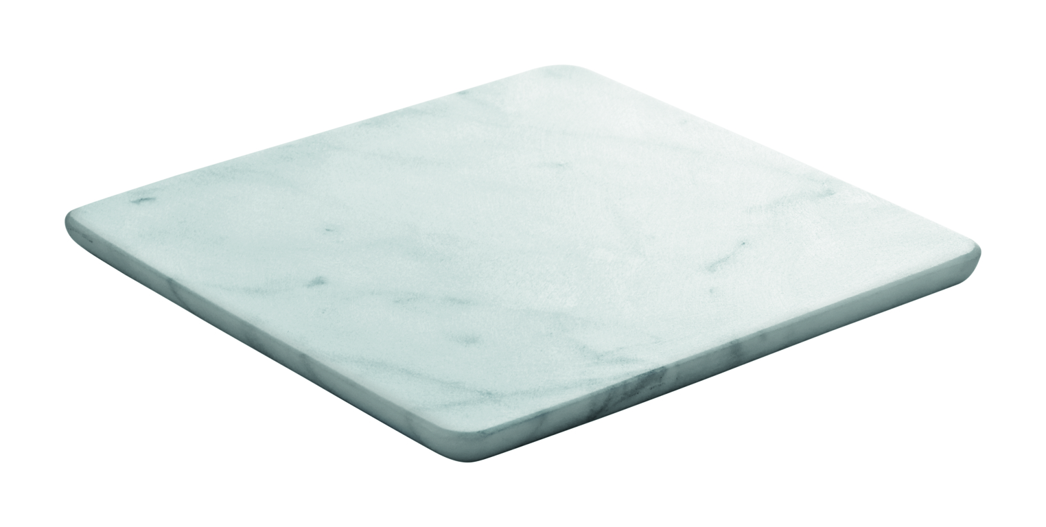 Playground, Marmor - Platte weiss eckig 18 x 18 cm/ 1,1 cm