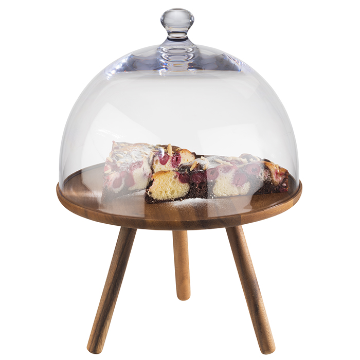 Buffetständer ACACIA, D: 30,5 cm, H: 20 cm, Akazienholz