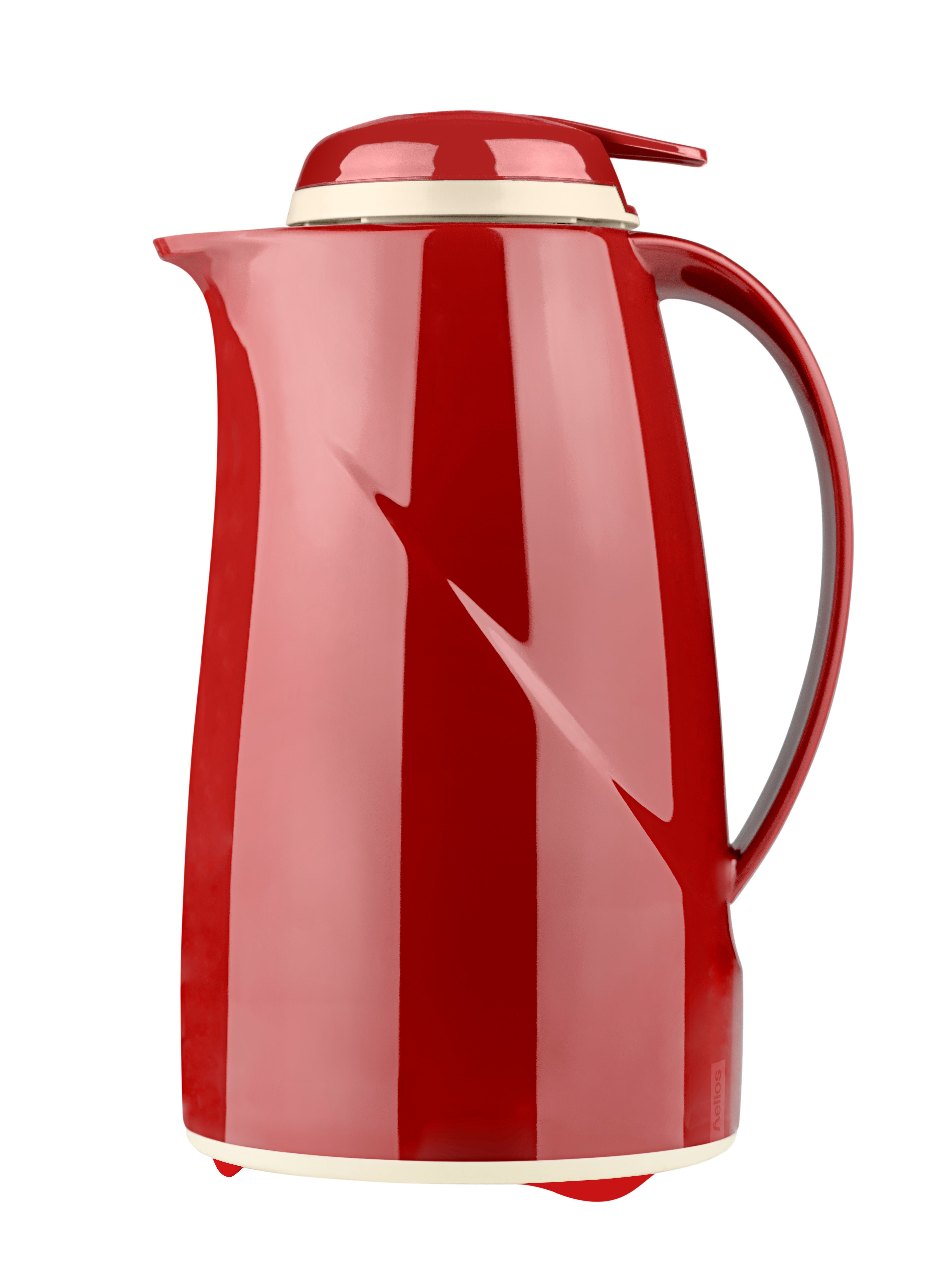 Isolierkanne Helios Wave Push, Inhalt: 1,0 ltr., Farbe: rot