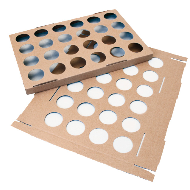 Muffin-Form-Verbund für TULPE aus Karton, 580 x 390 x 35 mm