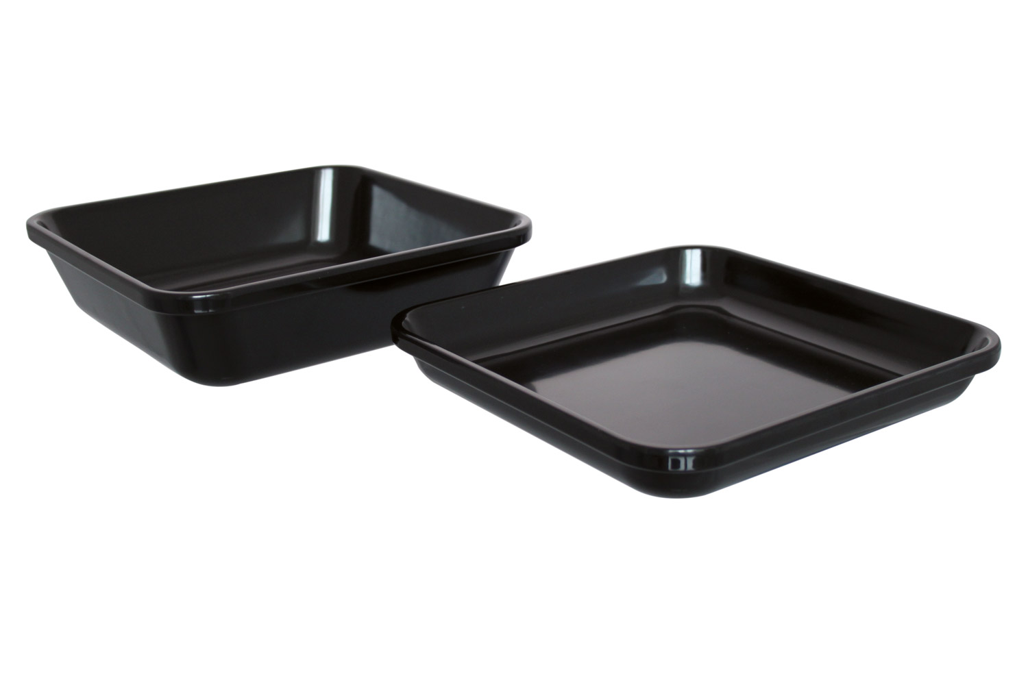 Auslagetablett u. Schalen, Melamin, schwarz, 28 x 28 x 7,6 cm