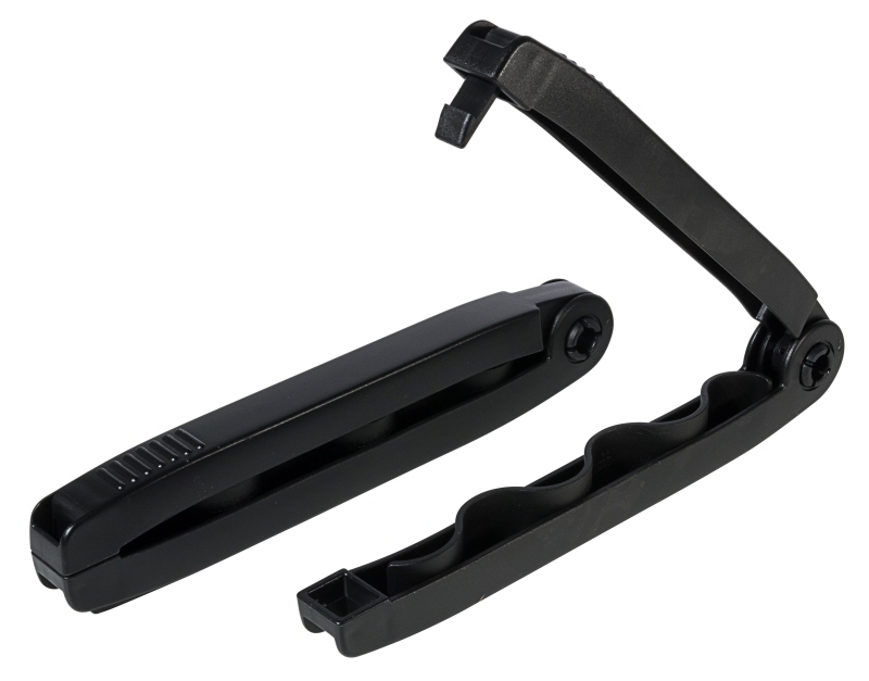 Beutelklammer groß, schwarz, 24 cm, PP