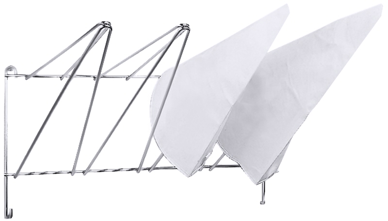 Spritzbeutelaufhänger für 4 Beutel, EdSt., B: 50 cm, H: 26 cm