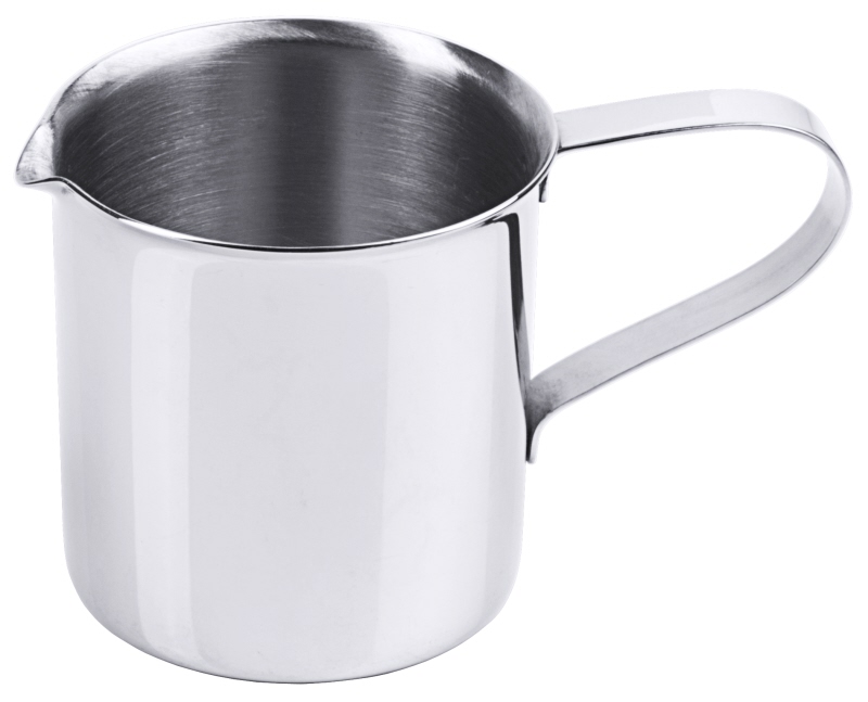 Sahnekännchen, geschlossener Griff, Edelstahl, I: 0,1 ltr., D: 5 cm, H: 5,5 cm