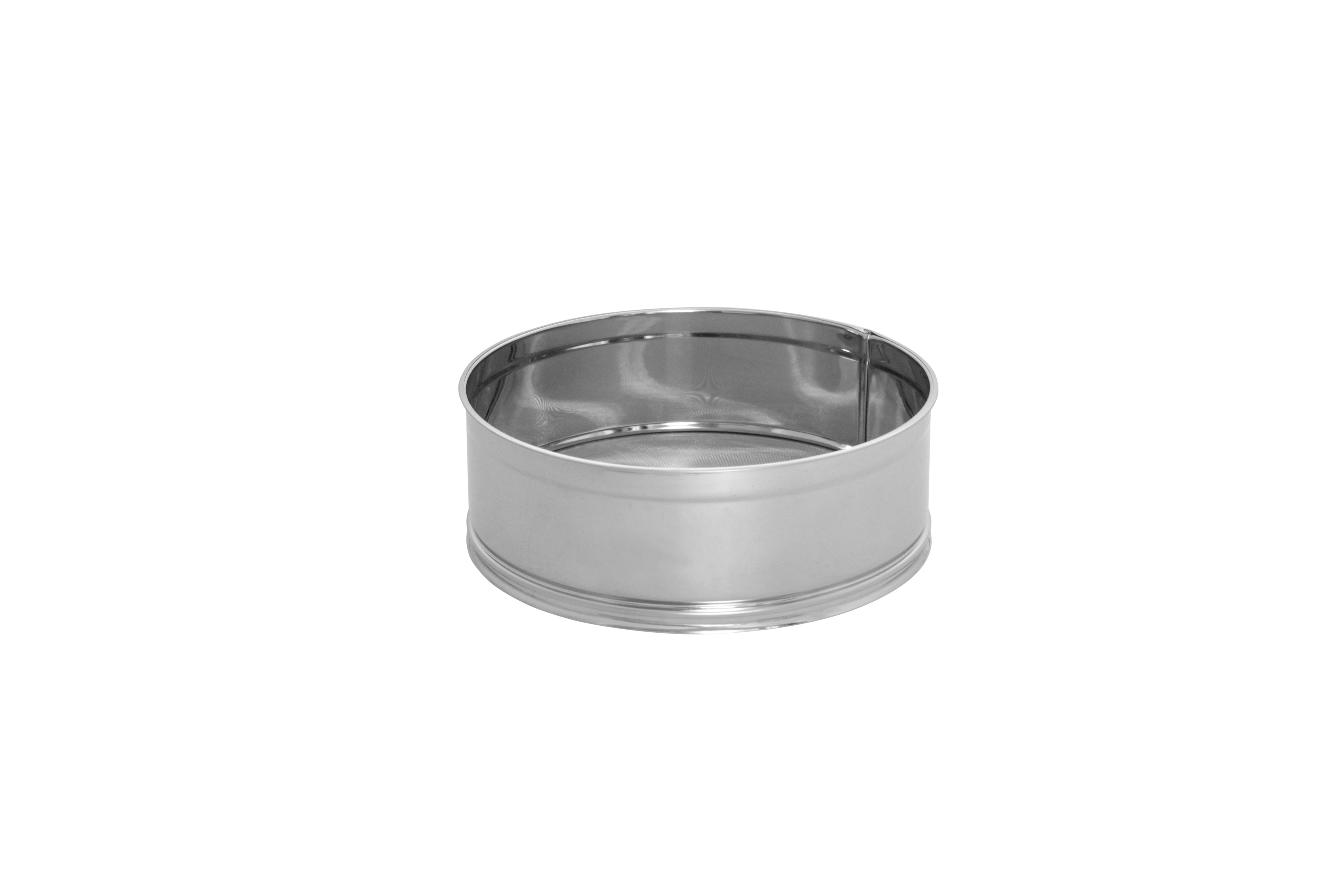 Mehl-, Puder-, Zuckersieb, Metall, sehr fein 0,3 mm, D: 210 mm