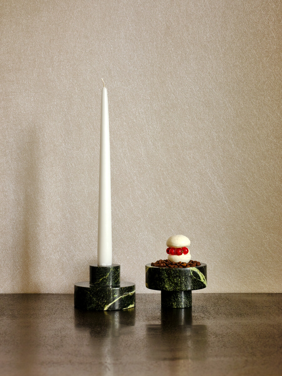 Playground, Marmor - Plateau rund, beige, 10 x 7 cm/ 0,09 ltr.