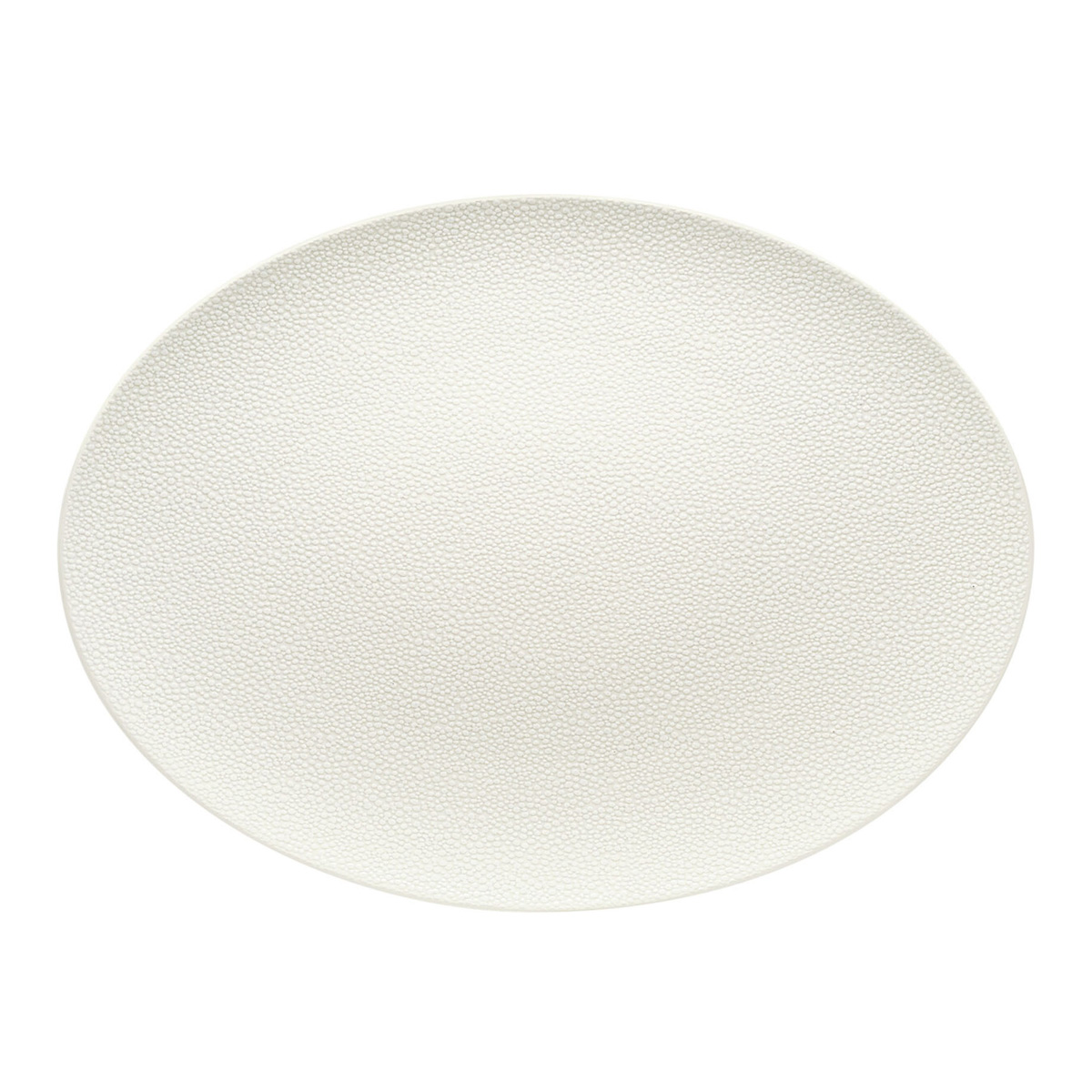 Bauscher, Purity : 425440 Pearls Light - Platte oval Coup, bonewhite, 37 x 27 cm
