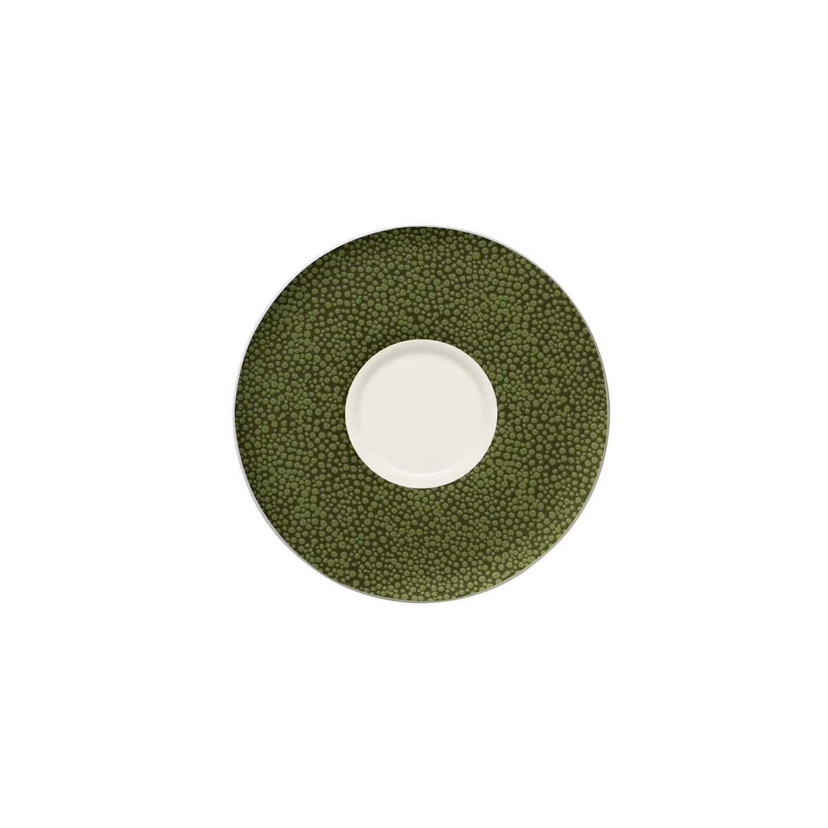 Bauscher, Purity : 425914 Pearls Greens - Espresso-Untere rund, bonewhite, 13,5 cm