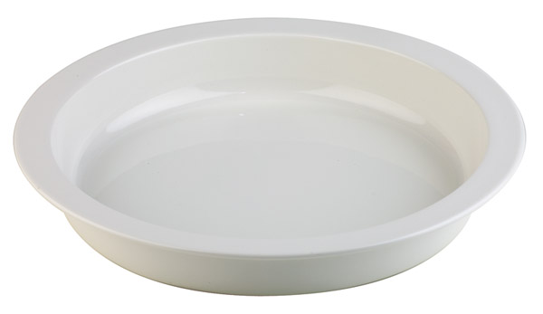 Porzellaneinsatz f. Chafing Dish Art.-Nr. 12324, weiss, feuerfest, rund D: 39 cm, H: 6 cm