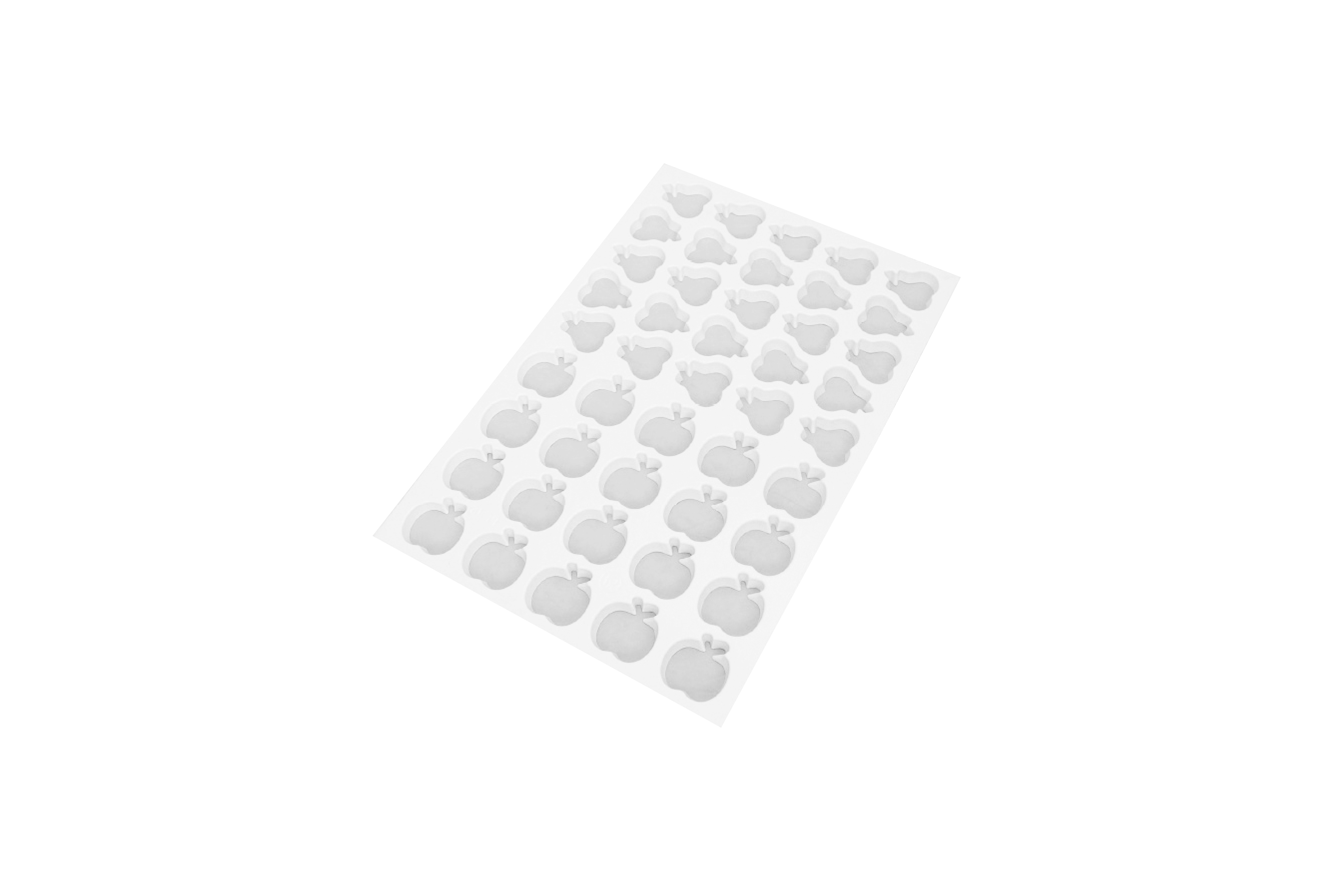 Ausstechmatte aus Kunststoff Apfel/ Birne, No. 15, 63 mm/ 65 mm