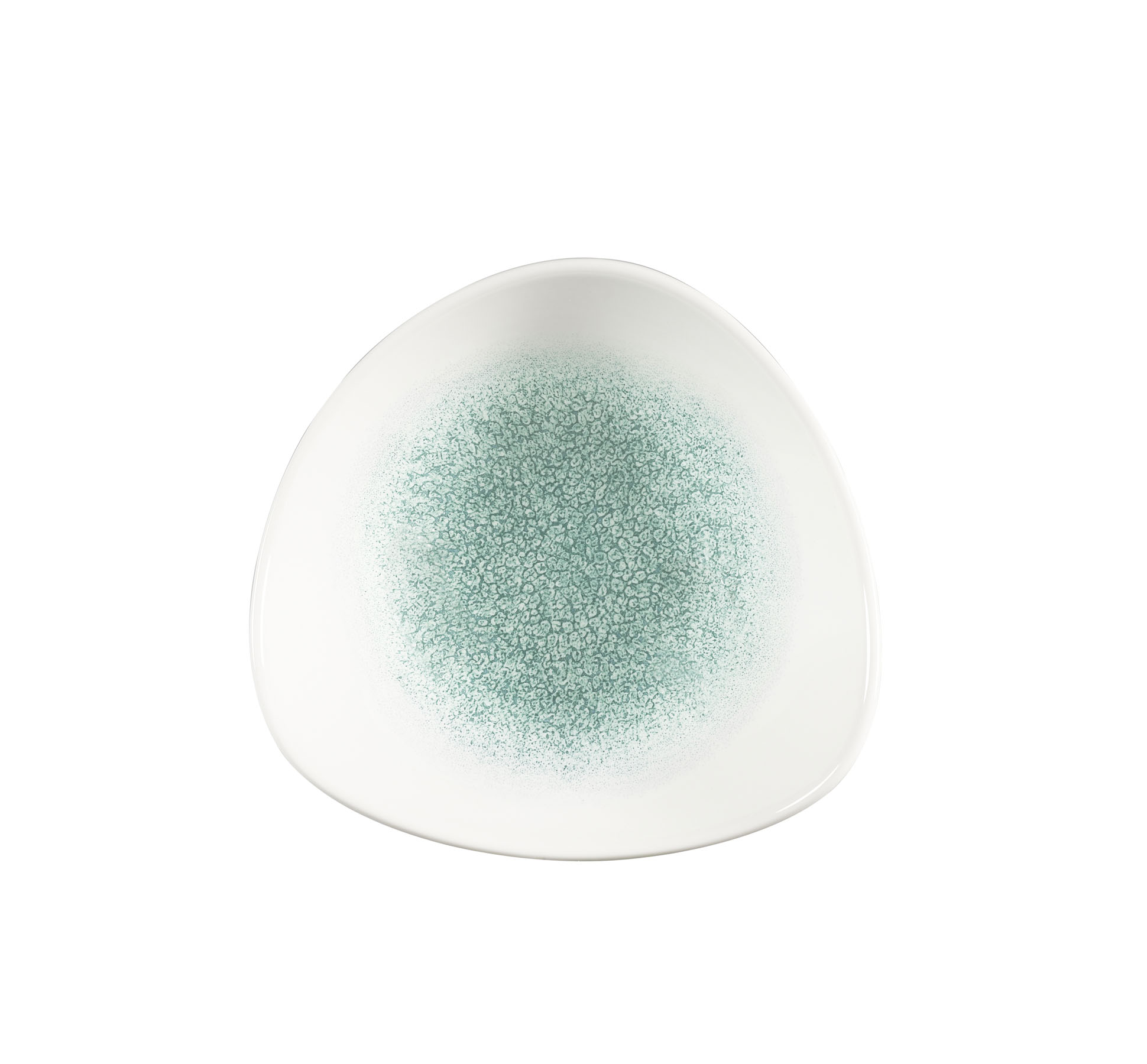 Churchill, Raku : Jade Green - Schale dreieckig 18,5 cm/ 0,37 ltr.