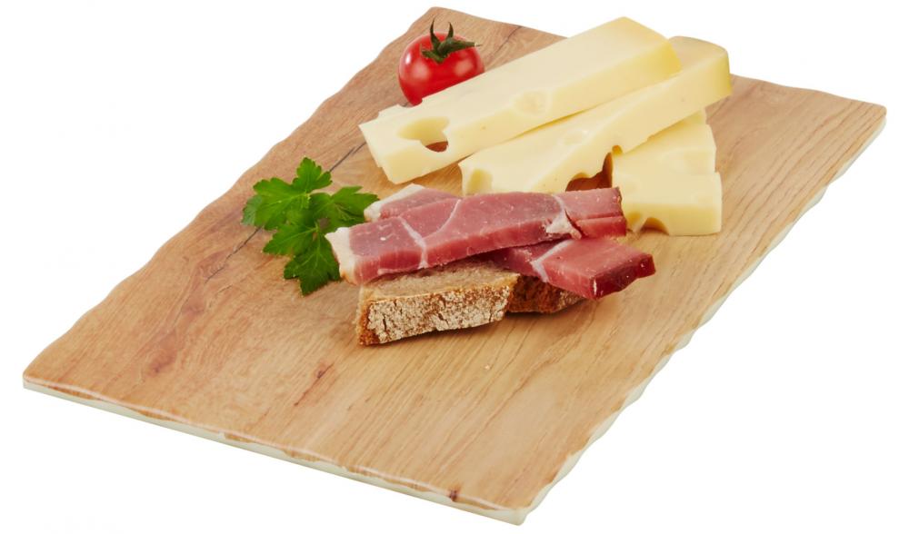 GN 2/4 Tablett OAK LIGHT 53 x 16,2 cm, H: 1,5 cm, Melamin, Holzoptik: Eiche hell