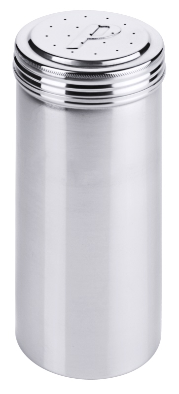 Pfefferstreuer, I: 0,6 ltr., D: 7 cm, H: 18,5 cm, Edelstahl