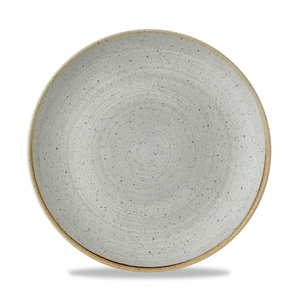 Churchill, Stonecast Raw : Grey Vellum - Teller flach Coup, 26 cm