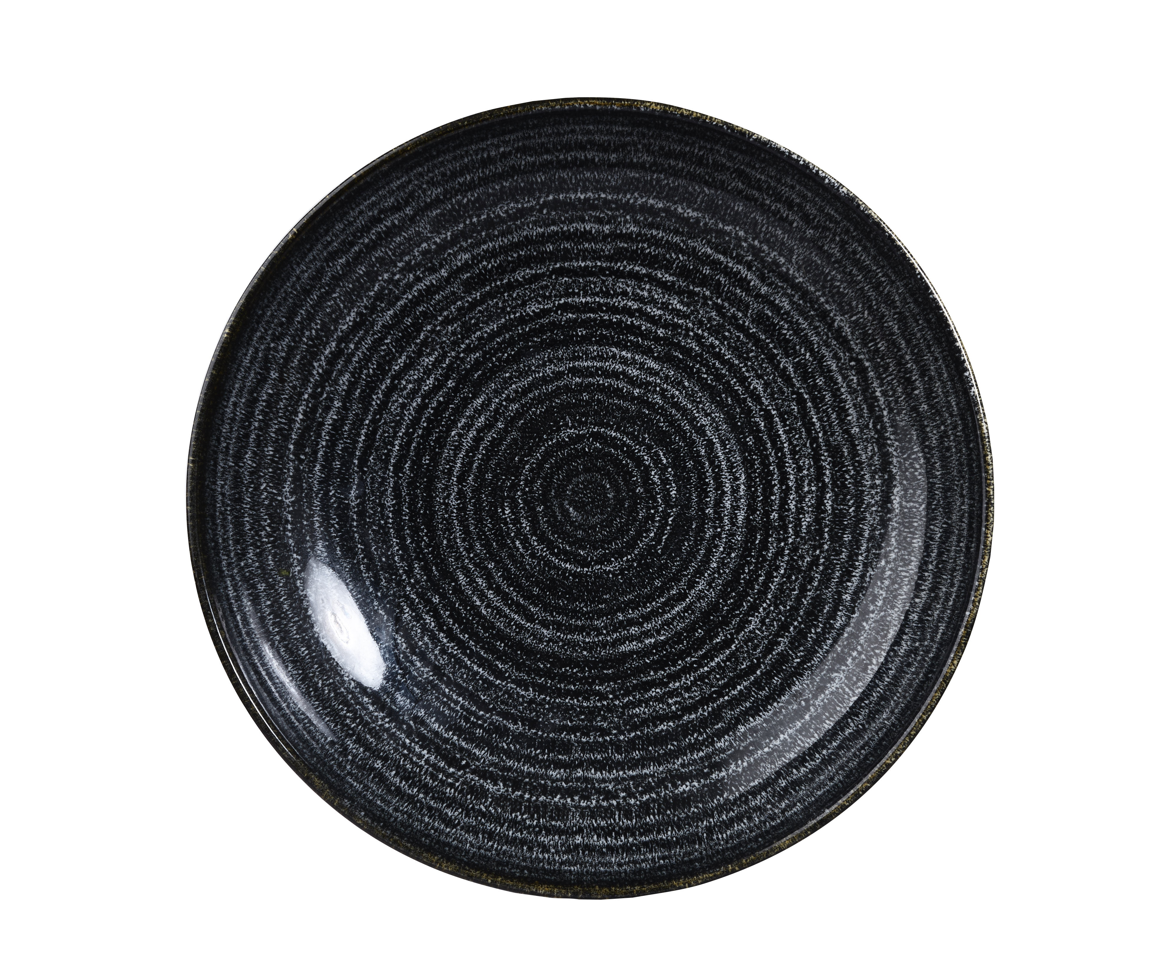 Churchill, Homespun : Charcoal Black - Teller flach Coup, 16,5 cm