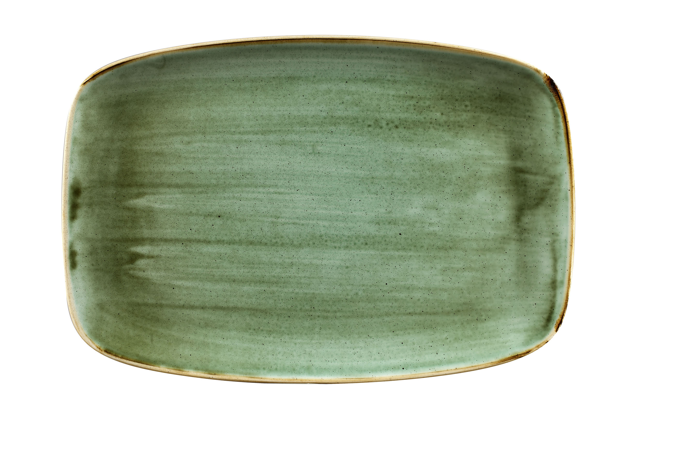 Churchill, Stonecast : Samphire Green - Chefs Platte rechteckig, 34,4 x 23,4 cm