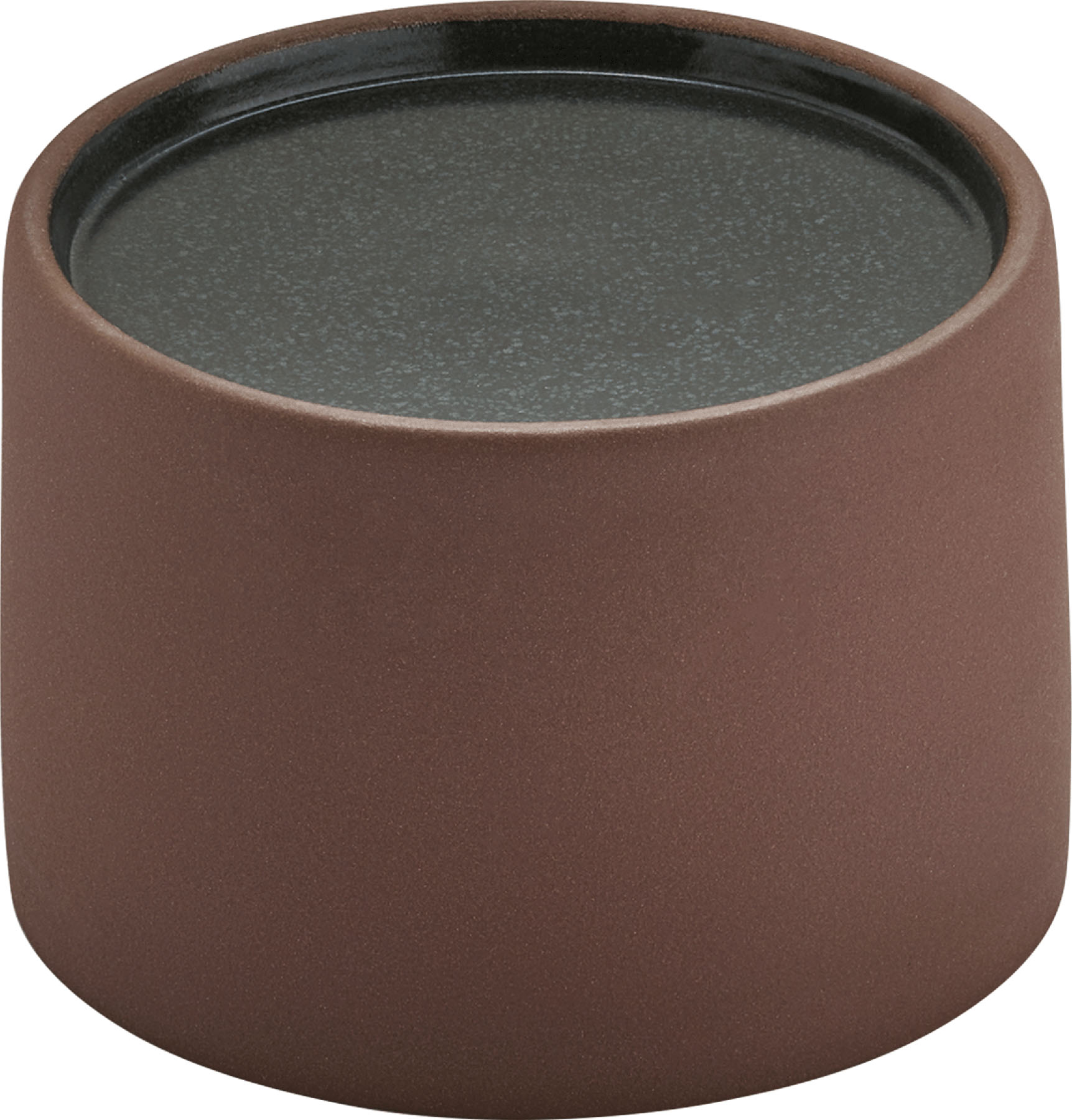 Playground, Steinzeug - 2in1 ARTISAN : Bowl/ Plateau braun-schwarz, 10 x 6,9 cm/ 0,38 ltr.