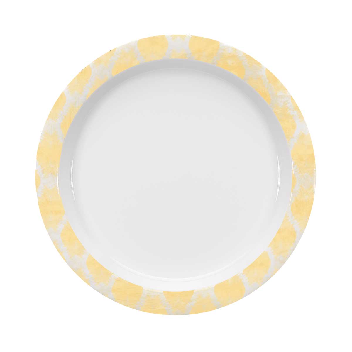 Bauscher Care, Calmera : 426387 Yellow - Spezialteller halbtief rund Fahne, 25 cm