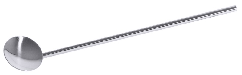 Trinkhalmlöffel, Edelstahl, L: 19 cm