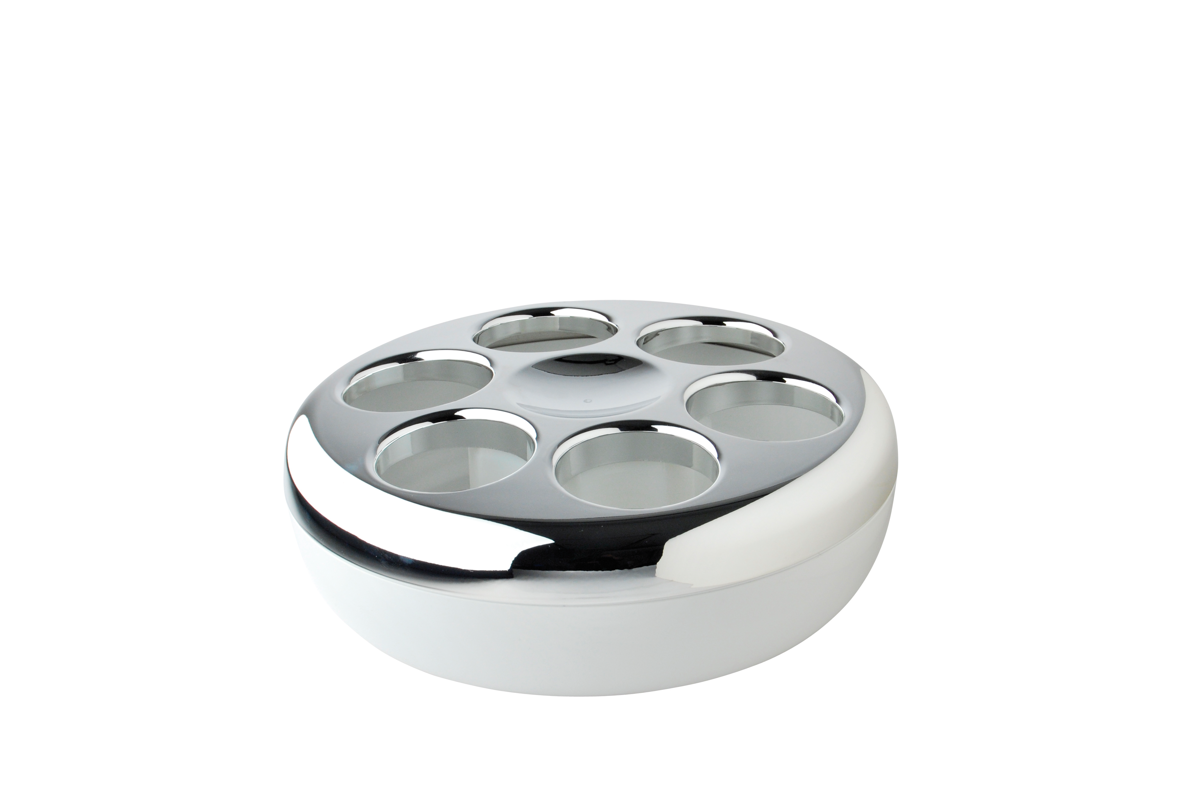 Konferenzflaschen-Kühler Helios Pure, Chrom/ Weiss