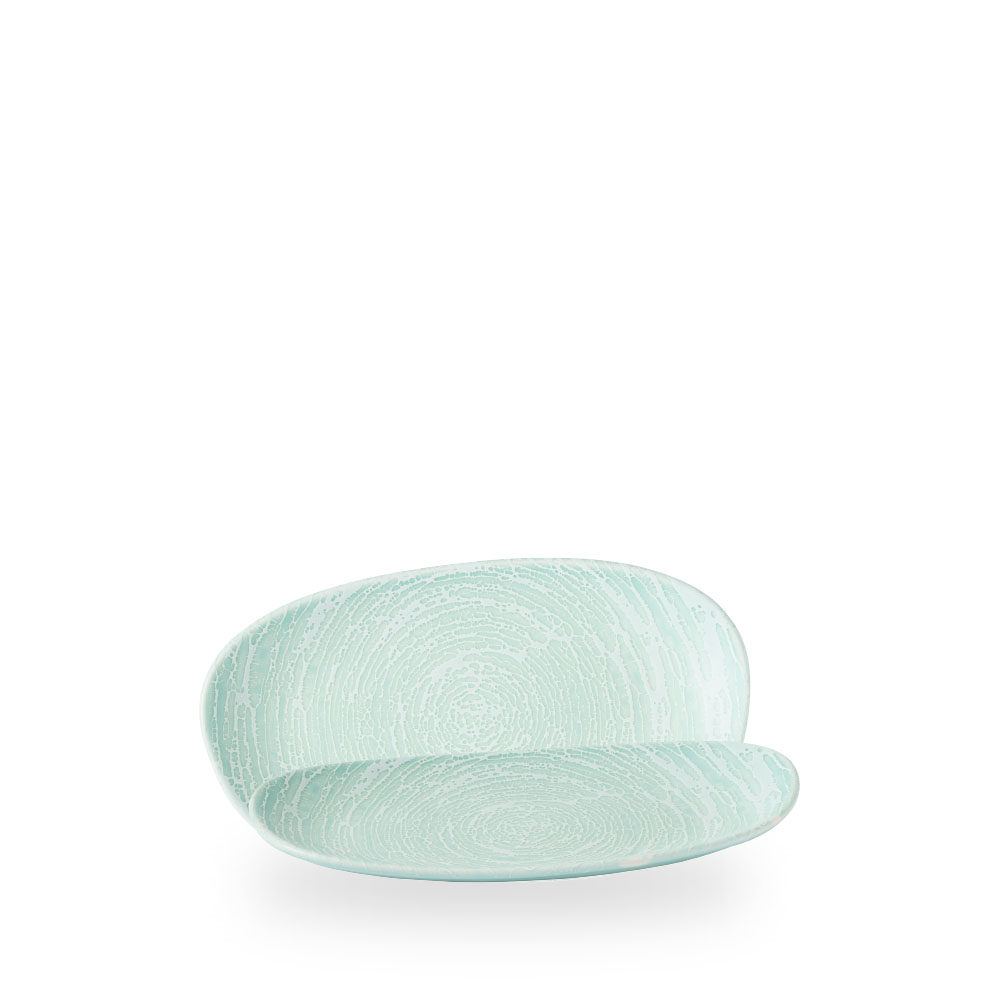 Churchill, Elements : Aqua - Opal Platte Organisch 22 x 13 cm