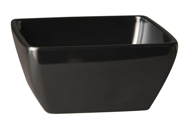Schale PURE, 25 x 25 cm, H, 12 cm, Melamin, schwarz, 3,8 ltr.