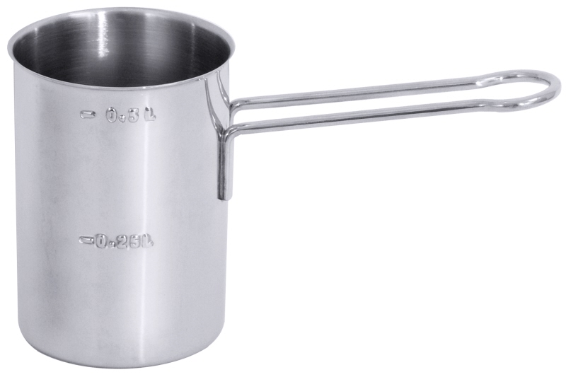 Milchaufschäumer, Edelstahl, I: 0,25 ltr., D: 6 cm, H: 10 cm, Stiellänge: 10 cm