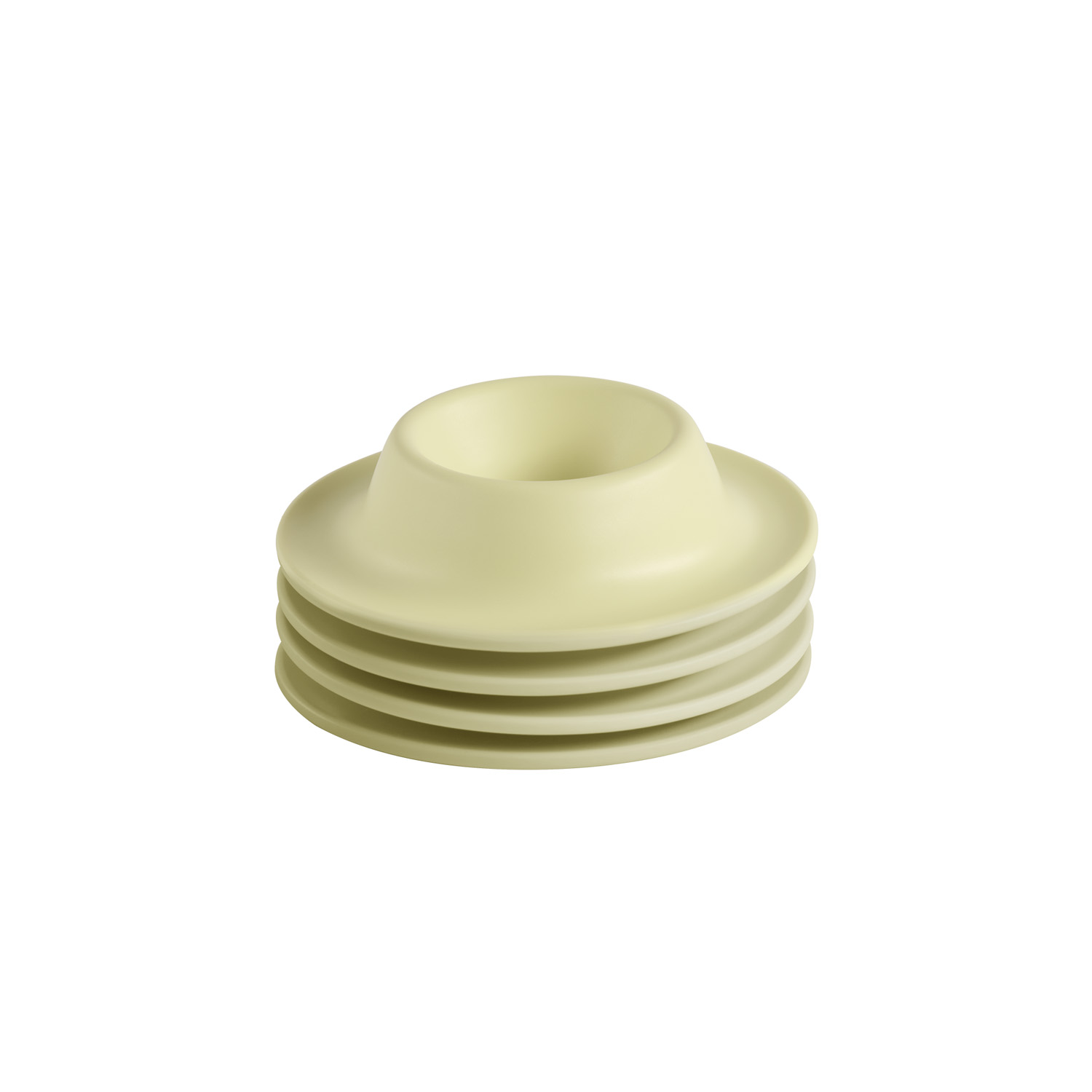 Eierbecher EGGY, 4er Set, gelb matt, D: 8,5 cm, H: 2 cm