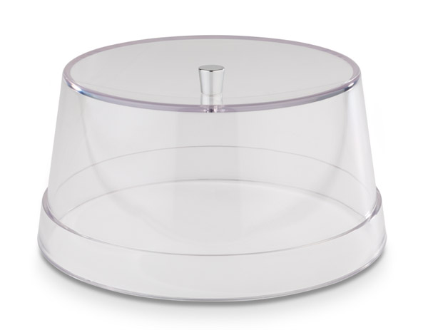 Haube APS PLUS D: 20,5 cm, H: 10 cm, Haube aus SAN, Griff aus Zinkdruckguss