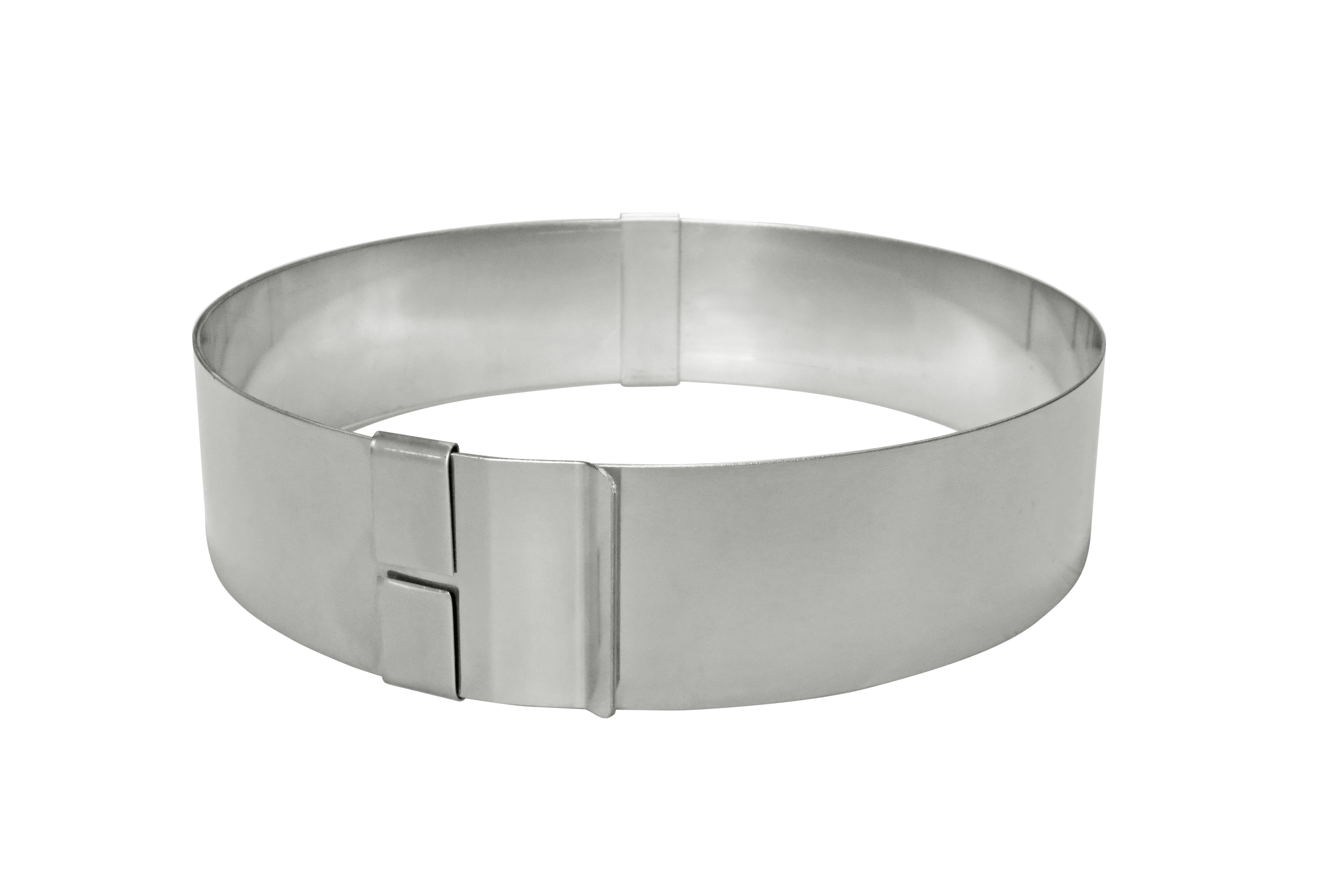 Tortenring rund, Edelstahl, verstellbar D: 300 - 500 mm, H: 60 mm