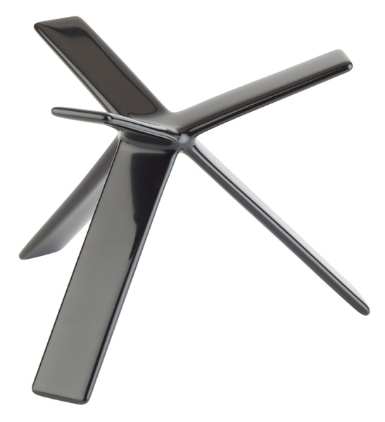 Buffetständer STAR, H: 12 cm, Metall, schwarz ummantelt