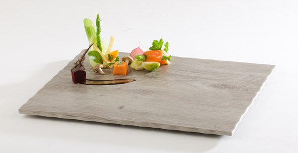 GN 1/2 Tablett DRIFTWOOD, OAK LIGHT 32,5 x 26,5 cm, H: 1,5 cm, Melamin, Holzoptik