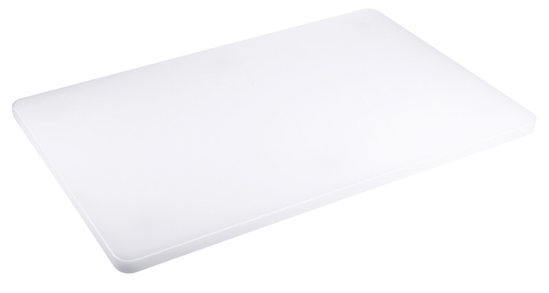 Schneidbrett, weiß, LDPE, mit Füßchen, 60 x 40 cm